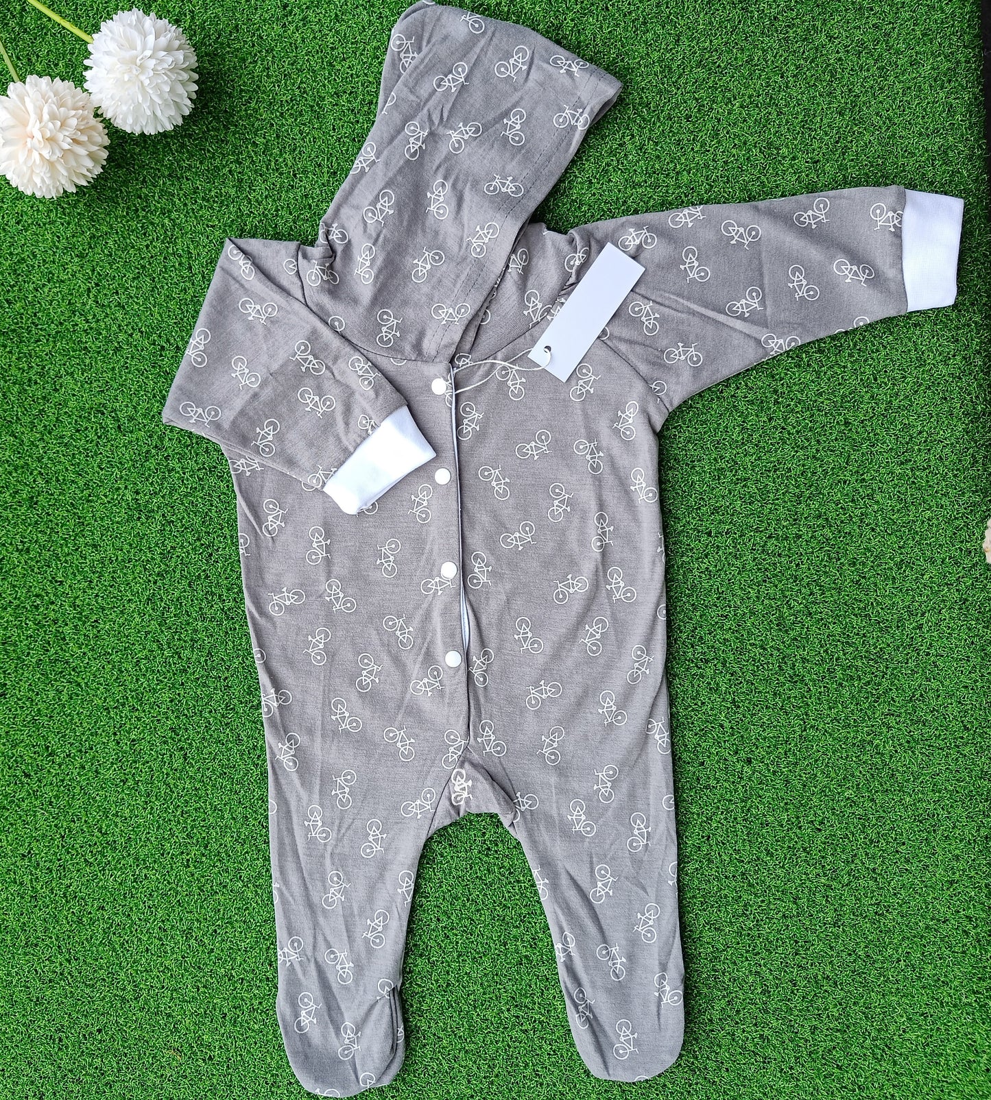 Hooded Button Romper