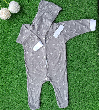 Hooded Button Romper