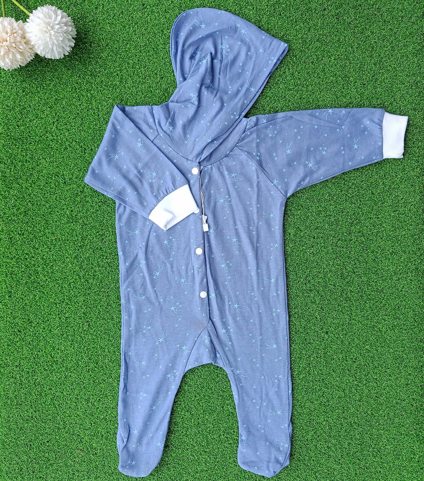 Hooded Button Romper