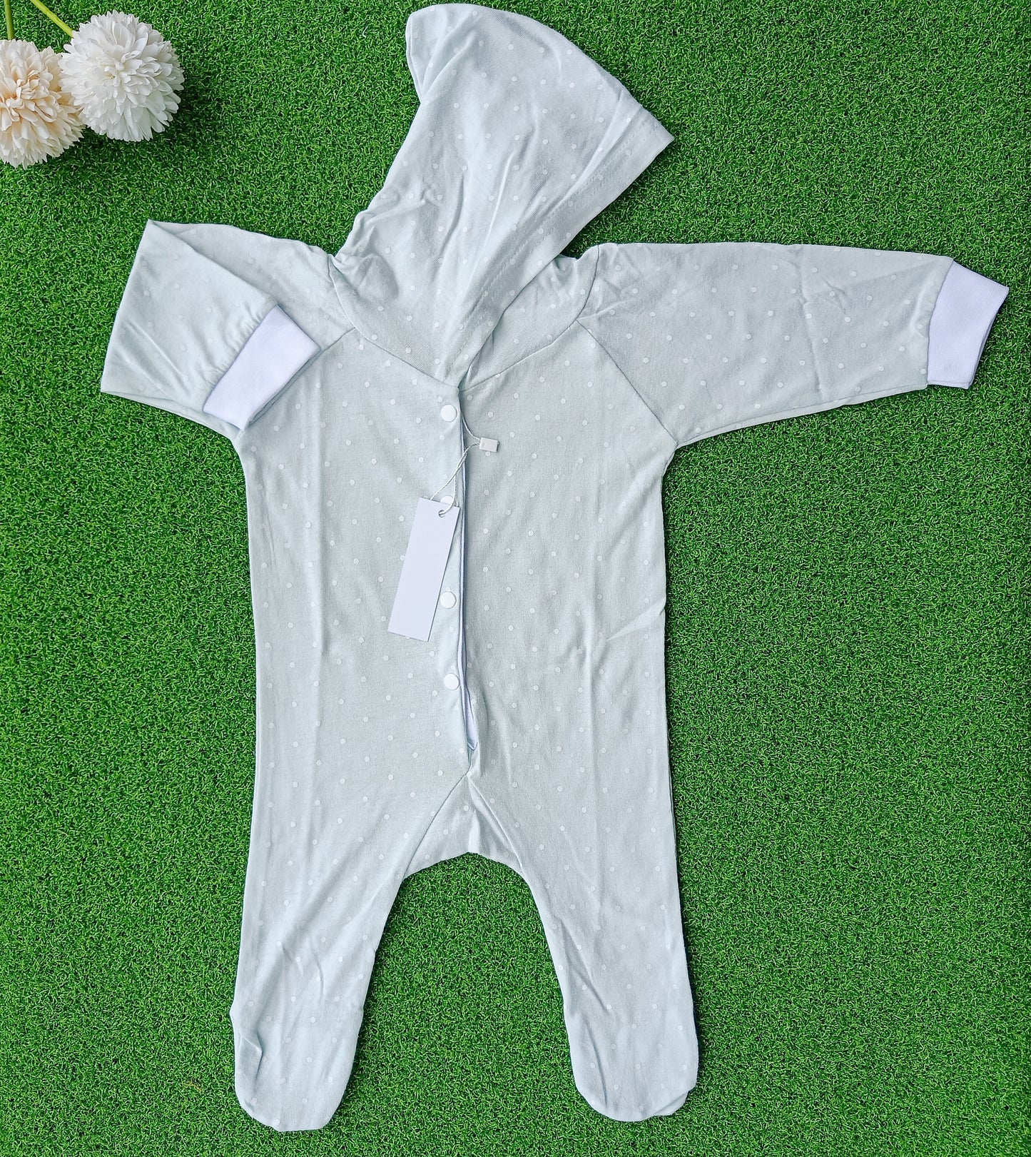 Hooded Button Romper