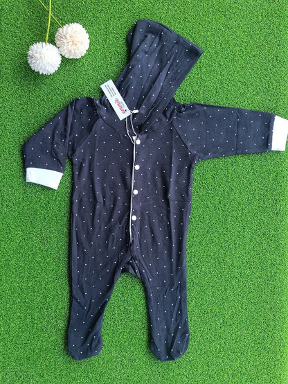 Hooded Button Romper