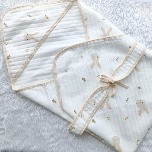 Muslin Hooded Receiving Towel