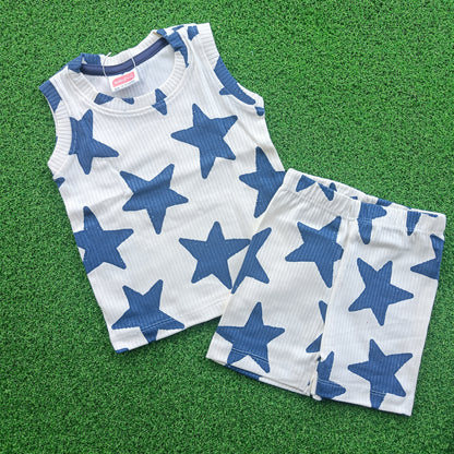 Sleeveless Vest With Shorts (  1-2 Year Size )