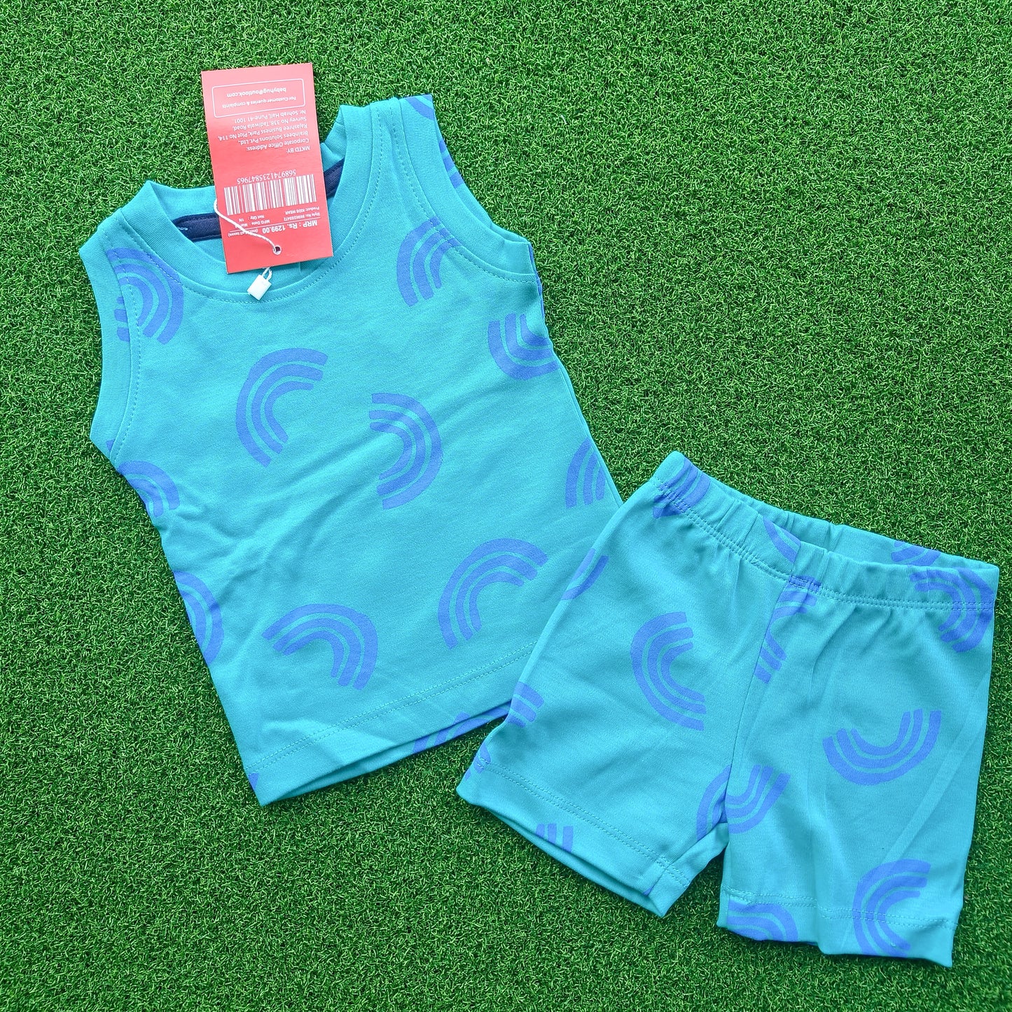 Sleeveless Vest With Shorts (  1-2 Year Size )