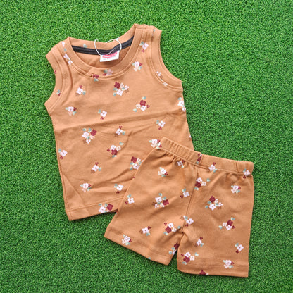 Sleeveless Vest With Shorts (  1-2 Year Size )